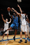 Orlando Magic v Washington Wizards: Dwight Howard and JaVale McGee Photographic Print by Ned Dishman