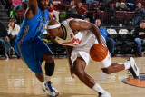 Texas Legends v Idaho Stampede: DeSean Hadley and Justin Dentmon Photographic Print by Otto Kitsinger