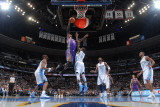 Phoenix Suns v Denver Nuggets: Gary Forbes and Hakim Warrick Photographic Print by Garrett Ellwood