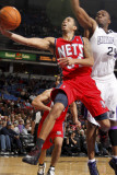 New Jersey Nets v Sacramento Kings: Devin Harris and Carl Landry Photographic Print by Don Smith