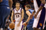 Minnesota Timberwolves v Phoenix Suns: Luke Ridnour and Steve Nash Photographic Print by Christian Petersen