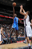 Oklahoma City Thunder v New Jersey Nets: Jeff Green Photographie par Jesse D. Garrabrant