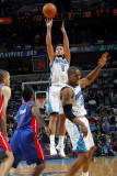 Detroit Pistons v New Orleans Hornets: Marco Belinelli and Ben Gordon Fotografie-Druck von Layne Murdoch