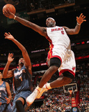 Charlotte Bobcats v Miami Heat: LeBron James Photographic Print by Victor Baldizon