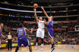 Sacramento Kings v Los Angeles Clippers: Eric Gordon and Francisco Garcia Photographic Print by Noah Graham