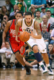 New Jersey Nets v Utah Jazz: Deron Williams and Devin Harris Photographic Print by Melissa Majchrzak