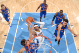 New York Knicks v Denver Nuggets: Carmelo Anthony and Danilo Gallinari Photographic Print by Garrett Ellwood
