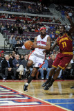 Cleveland Cavaliers v Detroit Pistons: Richard Hamilton and J.J. Hickson Photographic Print by Allen Einstein