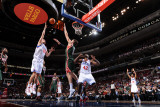 Milwaukee Bucks v Philadelphia 76ers: Spencer Hawes and Andrew Bogut Photographic Print by Jesse D. Garrabrant