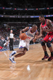 New Jersey Nets v Philadelphia 76ers: Thaddeus Young and Kris Humphries Photographic Print by David Dow