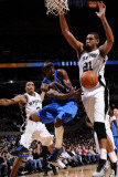 Dallas Mavericks v San Antonio Spurs: Jason Terry and Tim Duncan Photographic Print by D. Clarke Evans