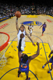New York Knicks v Golden State Warriors: Monta Ellis and Ronny Turiaf Photographic Print by Rocky Widner
