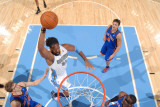 New York Knicks v Denver Nuggets: Nene Photographic Print by Garrett Ellwood