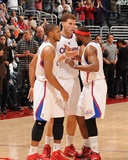 San Antonio Spurs v Los Angeles Clippers: Eric Gordon, Blake Griffin and Baron Davis Photographic Print by Noah Graham