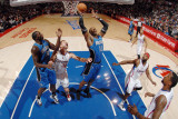 Orlando Magic v Los Angeles Clippers: Dwight Howard and Blake Griffin Photographic Print by Noah Graham