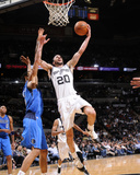 Dallas Mavericks v San Antonio Spurs: Manu Ginobili and Tyson Chandler Photographic Print by D. Clarke Evans