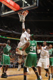 Boston Celtics v Charlotte Bobcats: Paul Pierce and Stephen Jackson Photographic Print by Kent Smith