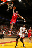Philadelphia 76ers v Miami Heat: Andre Iguodala and Dwyane Wade Photographic Print by Issac Baldizon