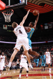 New Orleans Hornets v Portland Trail Blazers: Sean Marks and Trevor Ariza Photographic Print by Sam Forencich