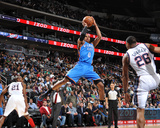 Oklahoma City Thunder v New Jersey Nets: Russell Westbrook Photographic Print by Jesse D. Garrabrant