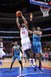 New Orleans Hornets v Philadelphia 76ers: Elton Brand and David West Photographic Print by David Dow