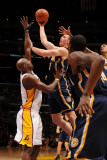 Utah Jazz v Los Angeles Clippers: Tyler Hansbrough and Lamar Odom Photographic Print by Noah Graham