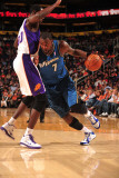 Washington Wizards v Phoenix Suns: Andray Blatche and Earl Barron Photographic Print by Barry Gossage