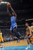 Oklahoma City Thunder v New Orleans Hornets: Jeff Green Photographic Print by Layne Murdoch