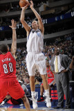 Portland Trail Blazers v Dallas Mavericks: Dirk Nowitzki and Nicolas Batum Photographic Print by Glenn James