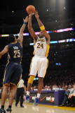 Utah Jazz v Los Angeles Clippers: Kobe Bryant and Brandon Rush Photographic Print by Noah Graham
