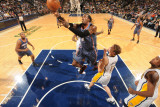 Charlotte Bobcats v Indiana Pacers: Gerald Wallace and Mike Dunleavy Photographic Print by Ron Hoskins