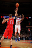 New Jersey Nets v New York Knicks: Raymond Felton and Brook Lopez Photographic Print by Nathaniel S. Butler