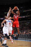 New Jersey Nets v Philadelphia 76ers: Travis Outlaw, Marreese Speights and Andres Nocioni Photographic Print by Jesse D. Garrabrant