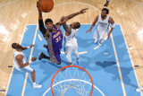 Phoenix Suns v Denver Nuggets: Hakim Warrick and Gary Forbes Photographic Print by Garrett Ellwood