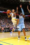 Denver Nuggets v Golden State Warriors: Monta Ellis and Al Harrington Photographic Print by Rocky Widner