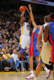Detroit Pistons v Golden State Warriors: Tayshaun Prince and Dorell Wright Photographic Print by Rocky Widner