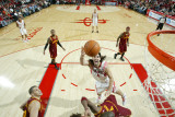 Cleveland Cavaliers v Houston Rockets: Antawn Jamison and Luis Scola Photographic Print by Bill Baptist