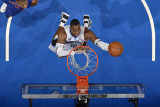 Detroit Pistons v Orlando Magic: Dwight Howard Photographic Print by Fernando Medina