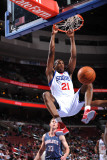 Charlotte Bobcats v Philadelphia 76ers: Thaddeus Young Photographic Print by Jesse D. Garrabrant