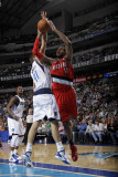 Portland Trail Blazers v Dallas Mavericks: LaMarcus Aldridge and Dirk Nowitzki Photographic Print by Danny Bollinger