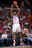 Cleveland Cavaliers v Philadelphia 76ers: Thaddeus Young and J.J. Hickson Photographic Print by Jesse D. Garrabrant