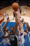 Memphis Grizzlies v Los Angeles Clippers: Zach Randolph, DeAndre Jordan and Blake Griffin Photographic Print by Noah Graham