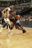 Charlotte Bobcats v Indiana Pacers: Gerald Wallace and Danny Granger Photographic Print by Ron Hoskins