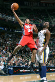New Jersey Nets v Utah Jazz: Devin Harris and Al Jefferson Photographic Print by Melissa Majchrzak
