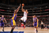 Los Angeles Lakers v Los Angeles Clippers: Eric Gordon and Lamar Odom Photographic Print by Noah Graham