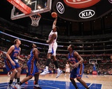 New York Knicks v Los Angeles Clippers: DeAndre Jordan Photographic Print by Noah Graham