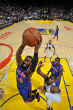 New York Knicks v Golden State Warriors: Ronny Turiaf and Jeff Adrian Photographic Print by Rocky Widner
