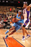 Denver Nuggets v Phoenix Suns: Al Harrington and Grant Hill Photographic Print by Barry Gossage