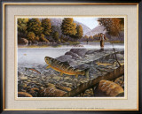 Jumping Trout Art by Ron Jenkins