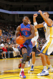 Detroit Pistons v Golden State Warriors: Rodney Stuckey Photographic Print by Rocky Widner